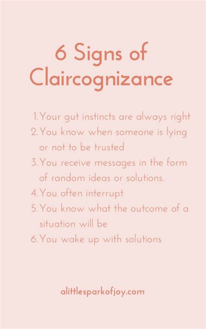 6 Unmistakable Claircognizance Signs