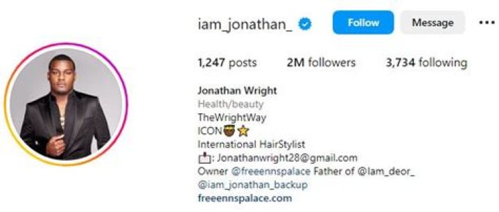 Jonathan Wright Birthday, Wiki, Age, Biography, Family, Girlfriend, Net worth & Facts
