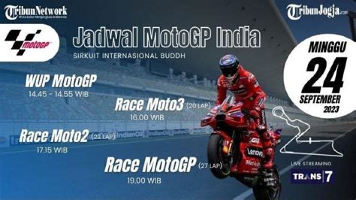Link Live Streaming MotoGP India 2023, Balapan Pukul 17.00 WIB